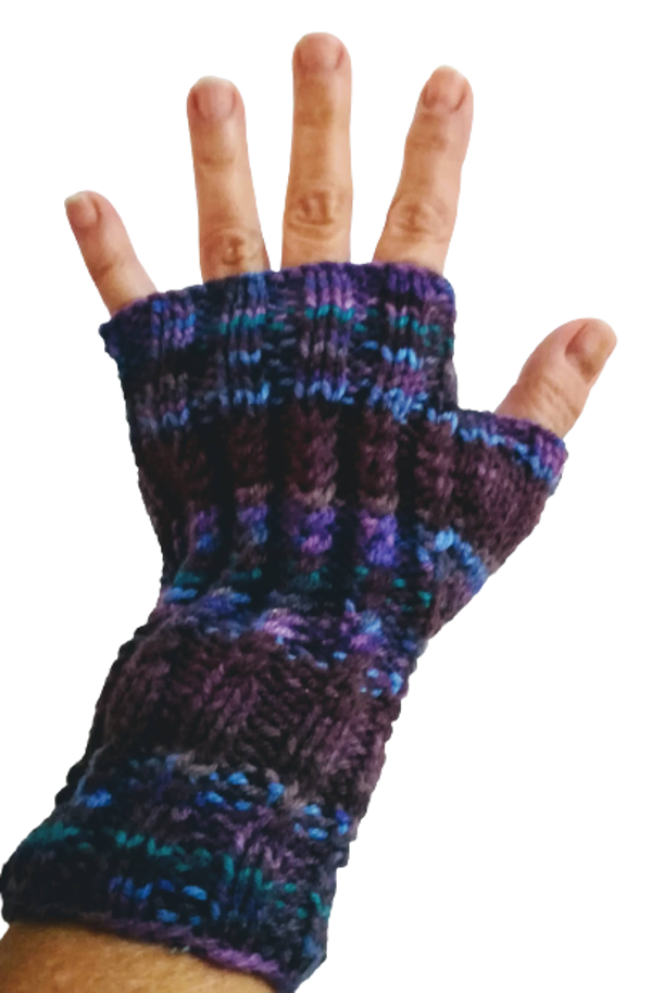 FIngerless Gloves Purple Merle 2