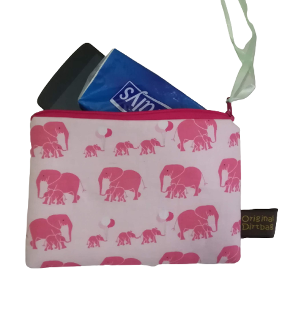 Zippered Pouch - Elephants