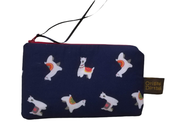 Zippered pouch - Llamas