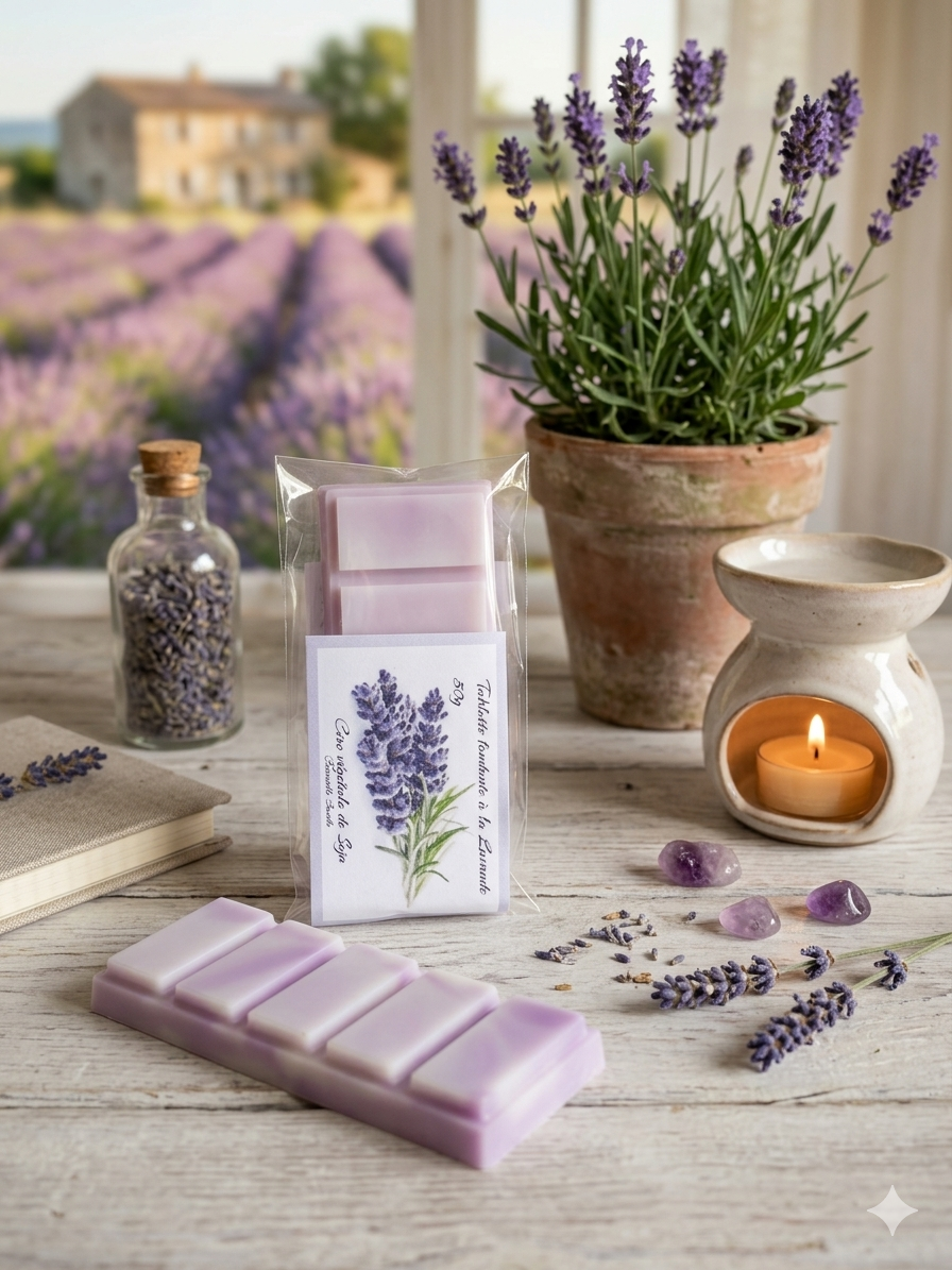 Tablette Fondante parfumée à la Lavande