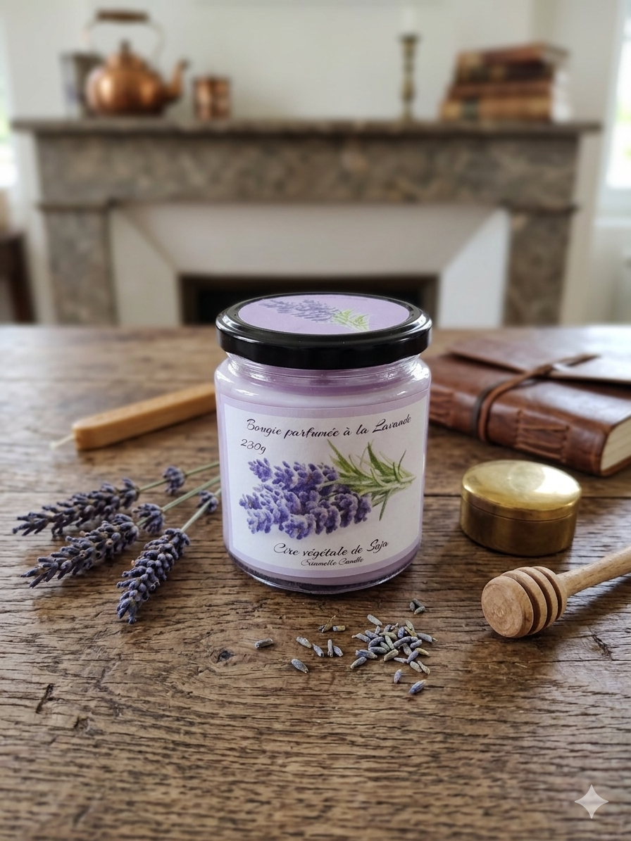 Bougie parfumée à la Lavande