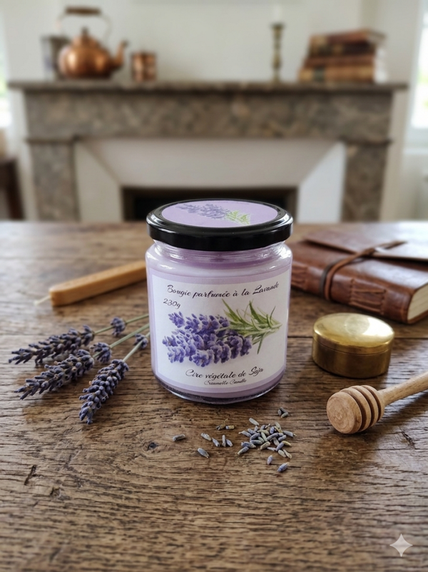 Bougie parfumée à la Lavande