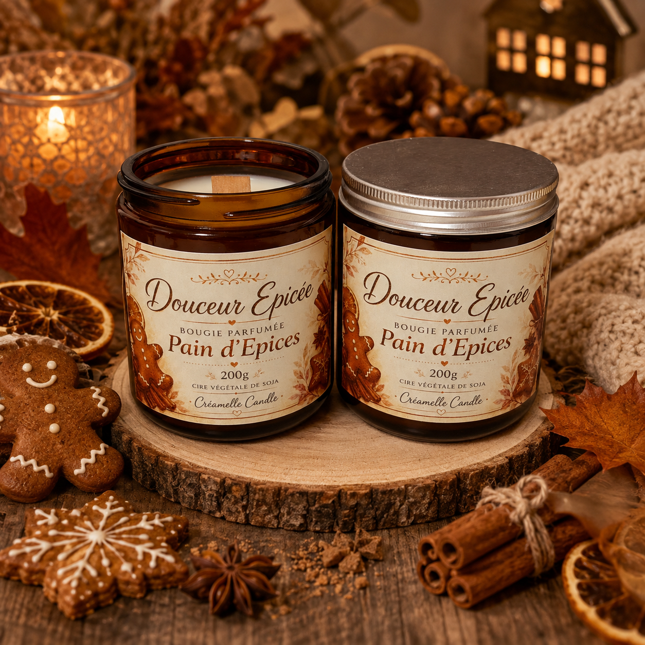 Douceur d'Epices, bougie parfumée Pain d'Epices