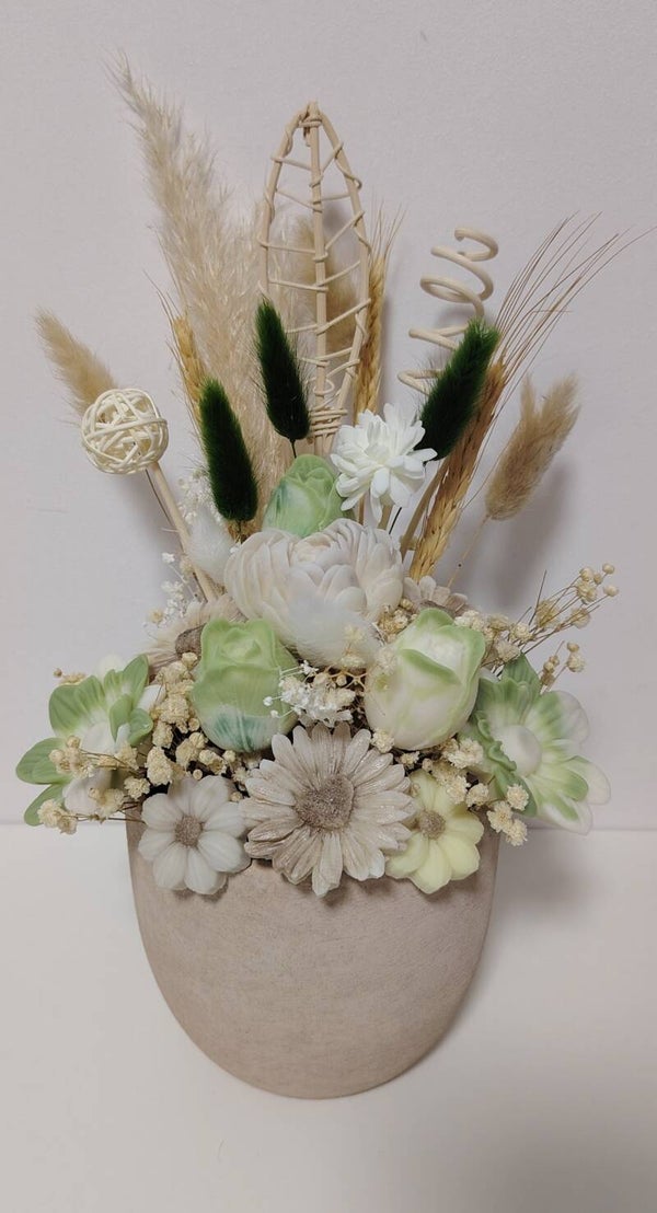 Bouquet éternel en cire végétale de Colza