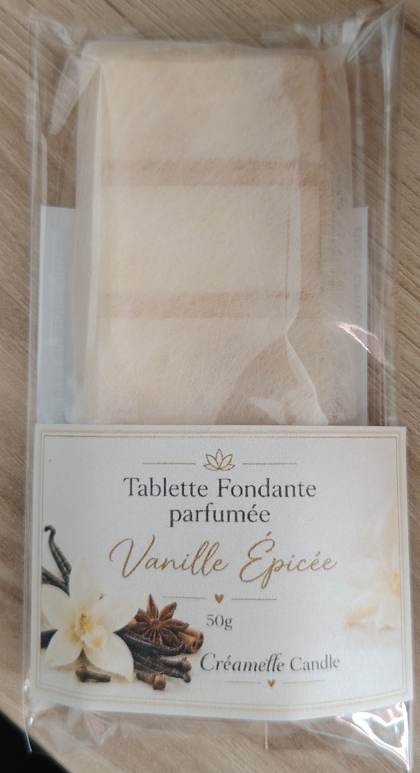 Tablette  Fondante Vanille Épicée