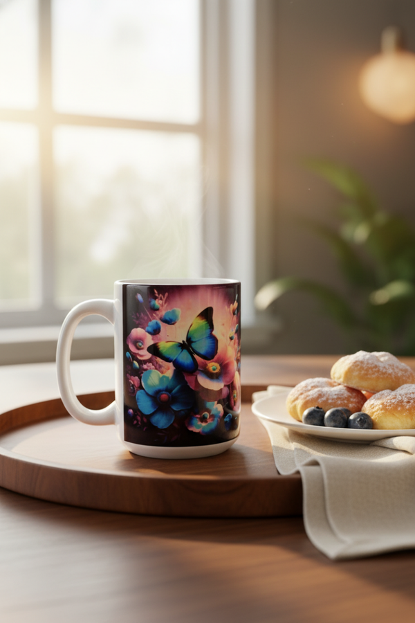 15oz Coffee Mug Butterfly