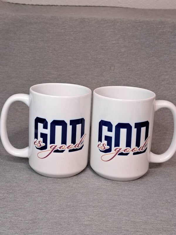 15oz coffee mug God is good