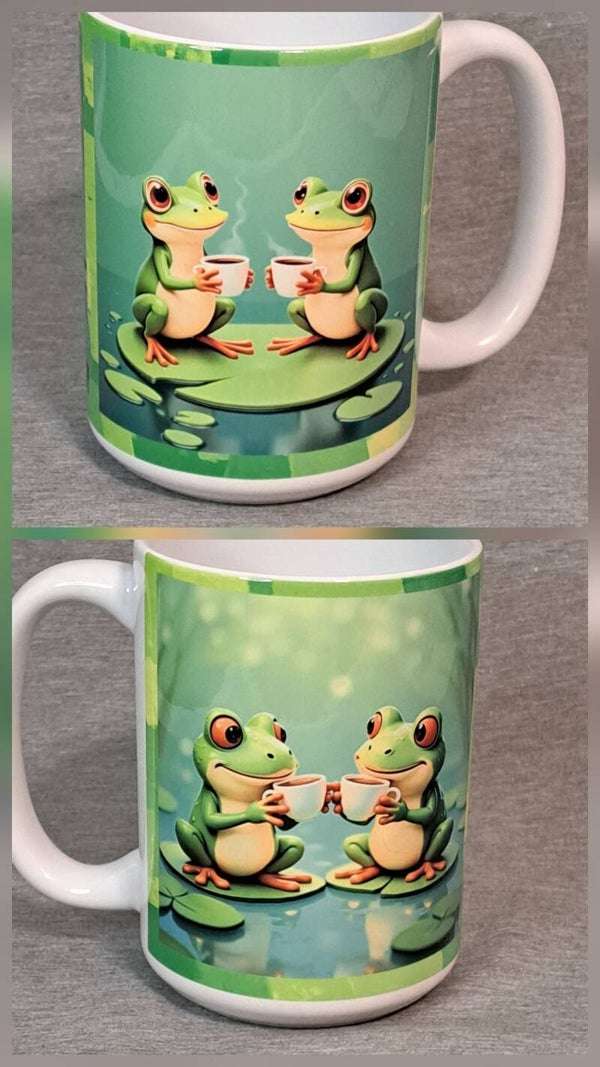 15oz Frog coffee mug