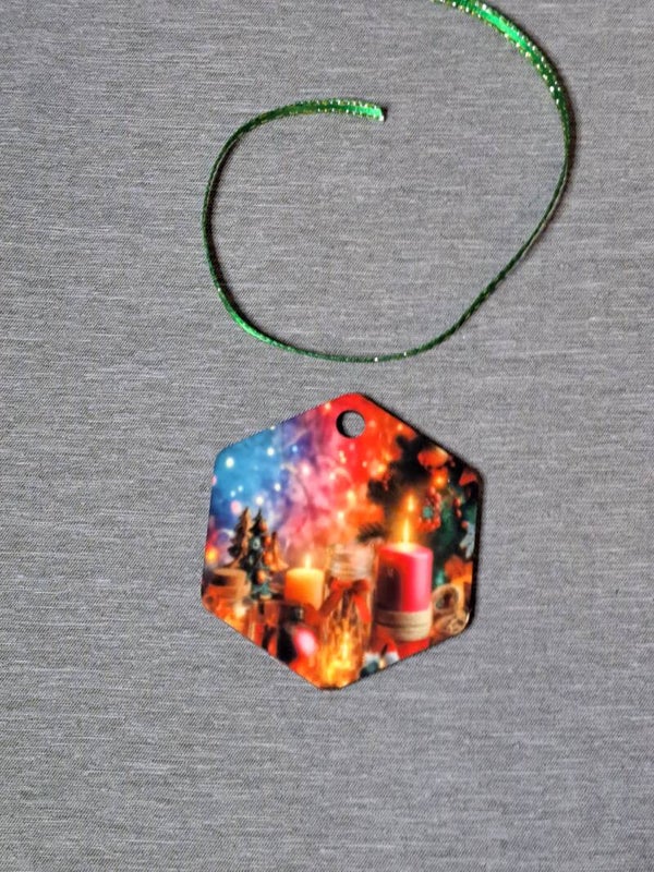 2 inch octagon ornament