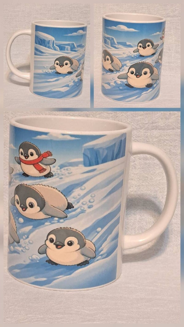 15 oz coffee mug Penguins