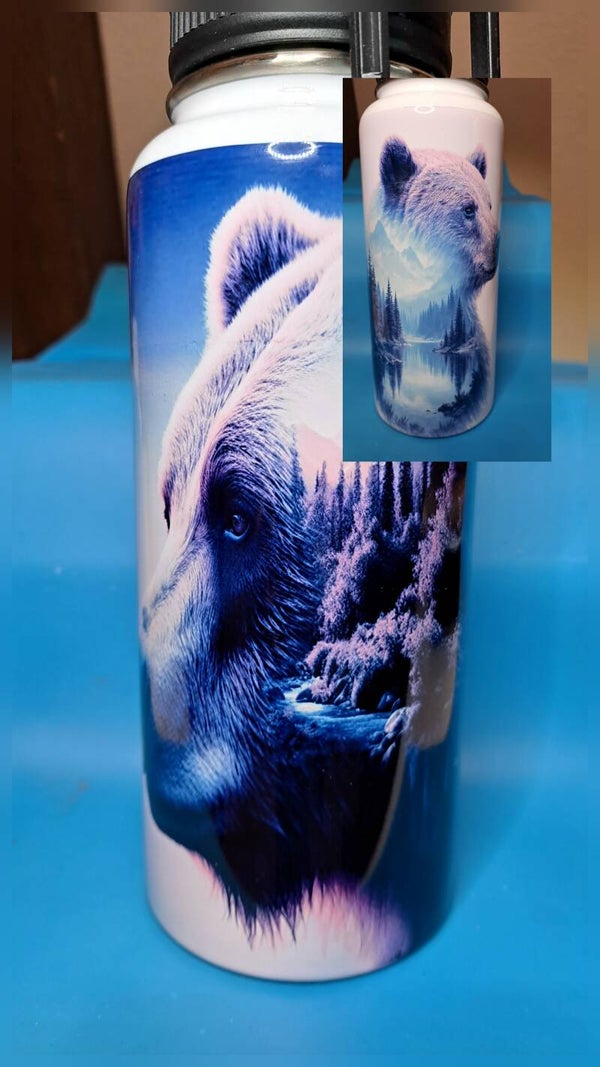 25 oz water bottle bear