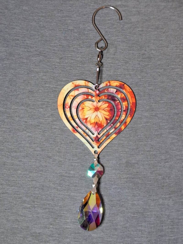 3 in Heart shape spinner