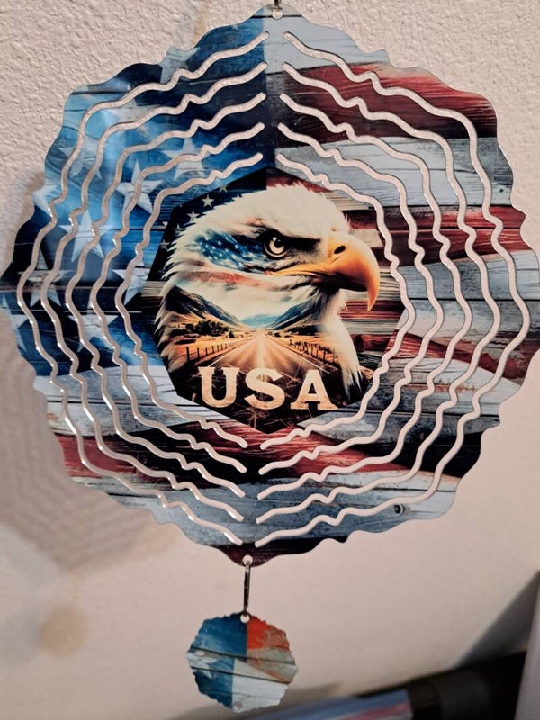 8in. Eagle wind spinner