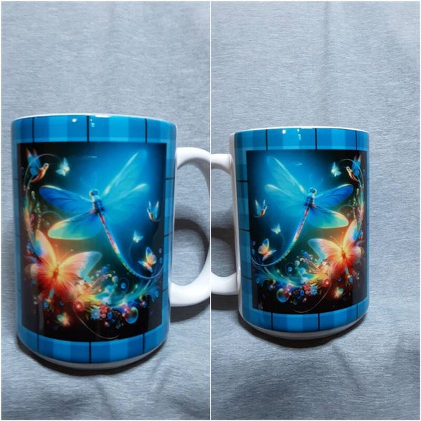 15oz Blue Dragonfly