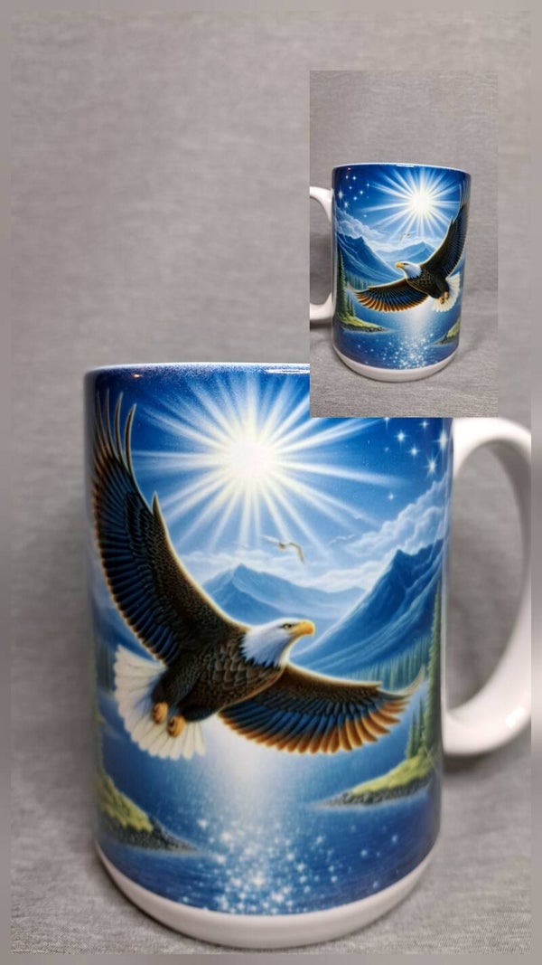 15oz Eagle/lake Coffee Mug