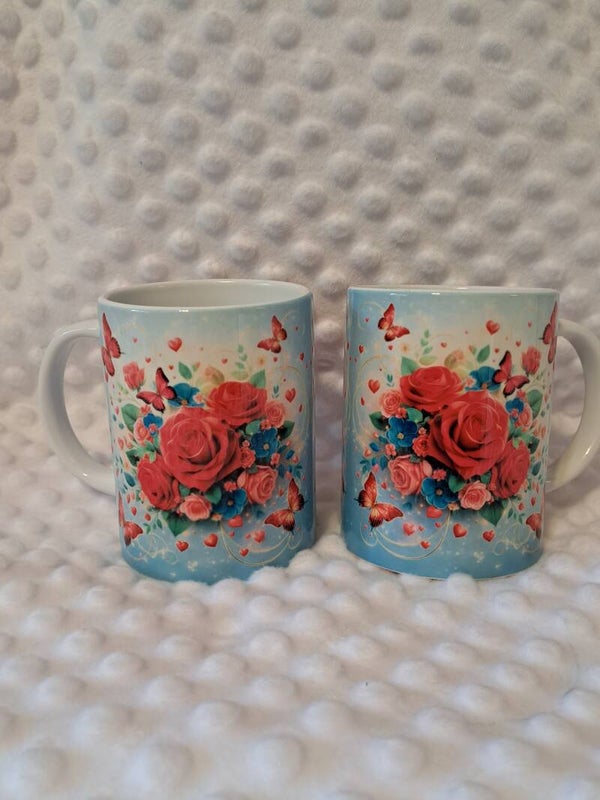 15oz coffee mug Red Roses
