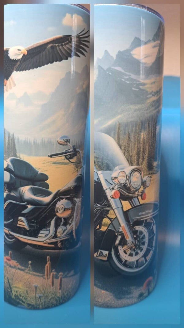 20oz Tumbler motorcycle