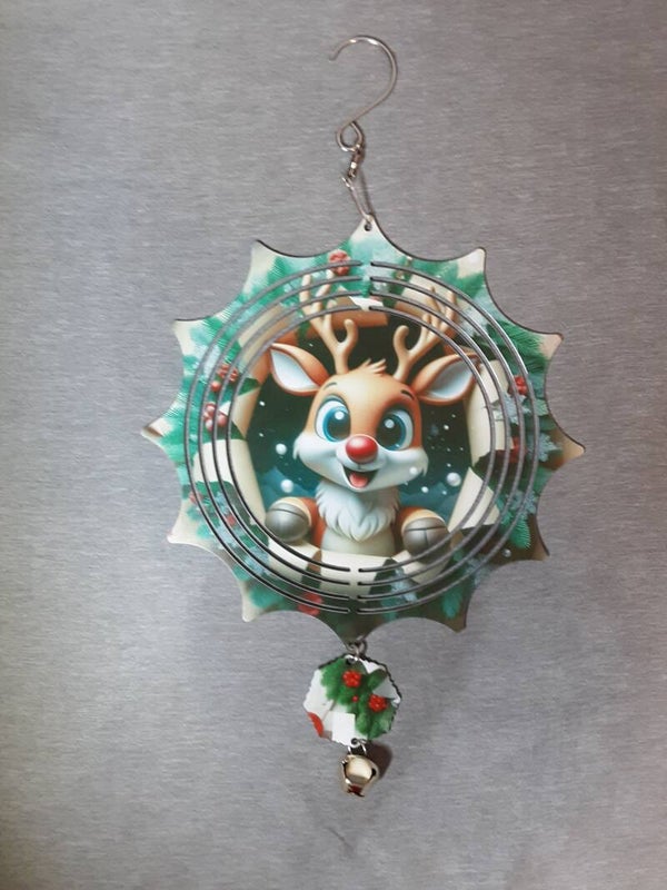 8in flower Rudolph