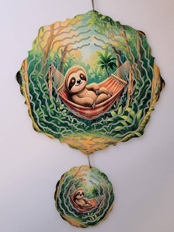 8in wind spinner sloth