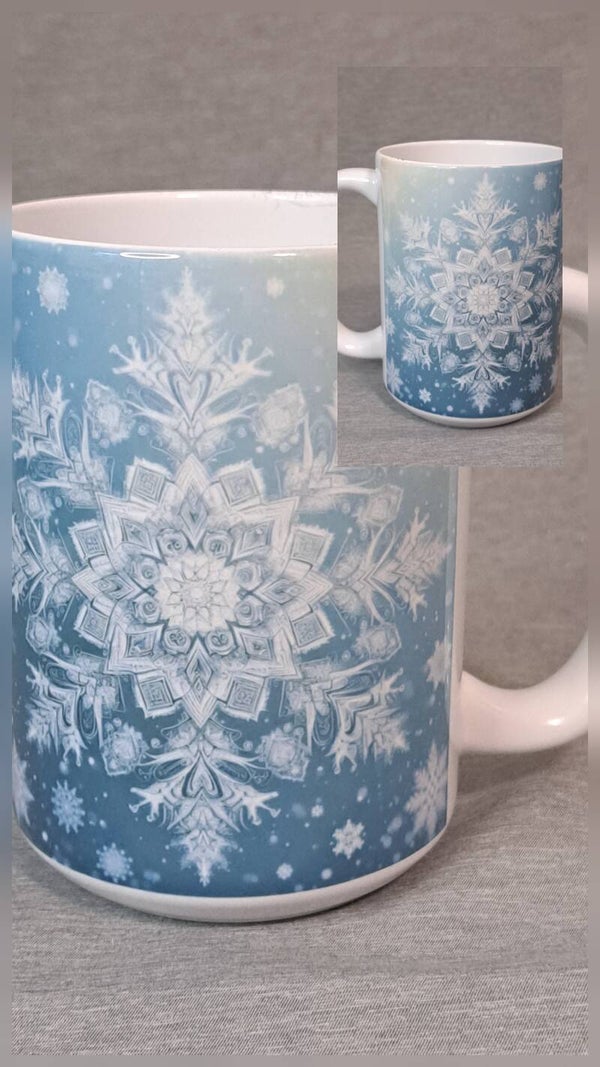 15oz Coffee Mug Snowflake