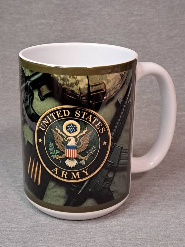 15oz Army coffee mug