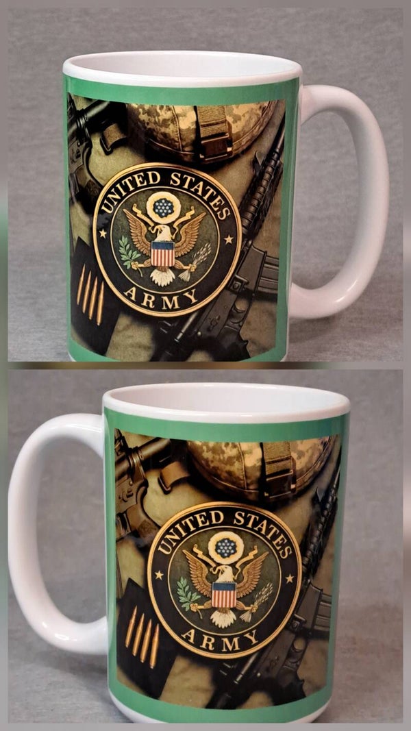 15oz Army coffee mug