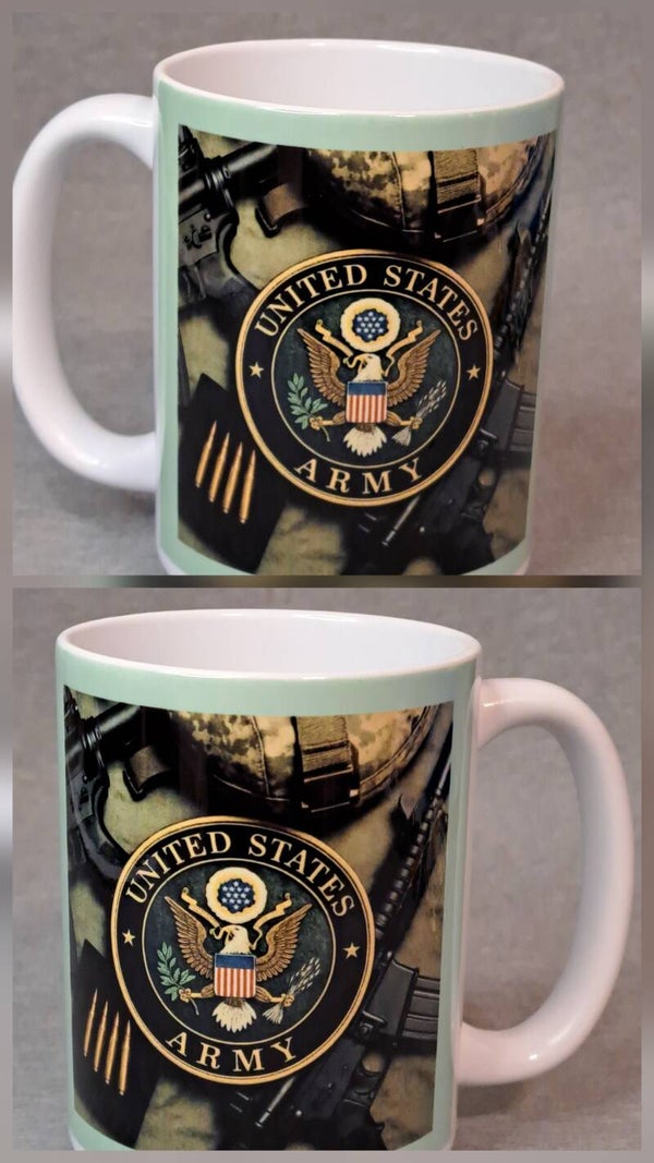 15oz. Army coffee mug