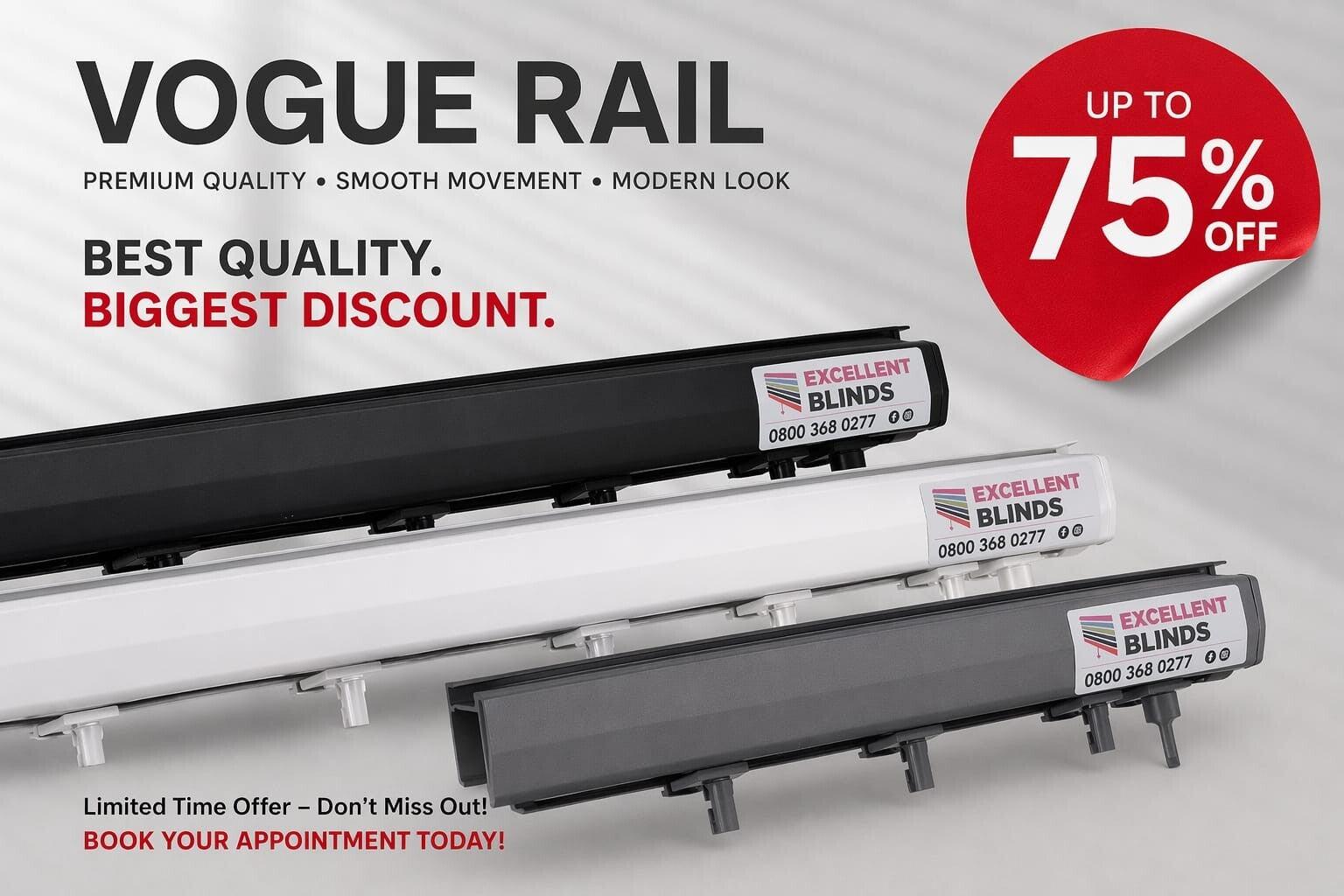 Vogue Rail Premium Blinds