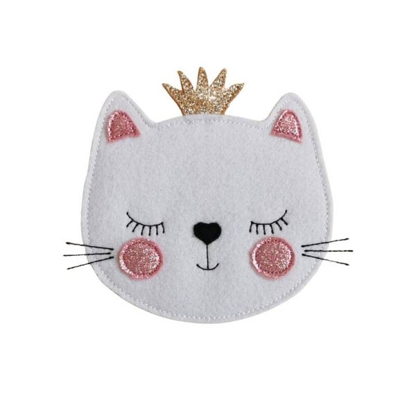 Motif de broderie machine Chat Princesse en Appliqué.