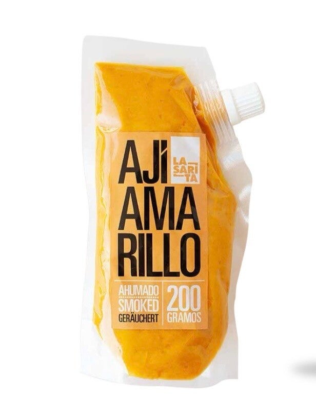 Gerookte Ají Amarillo Peperpasta – 1kg “La Sarita” Vegan friendly 🌱