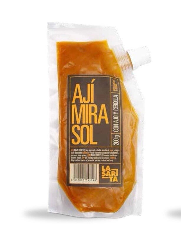 Ají Mirasol-pasta met knoflook en ui – 200g “La Sarita” Vegan Friendly 🌱