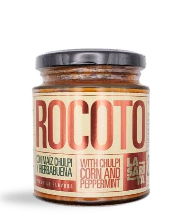 Rocoto-crème met maïs chulpi en munt – 200g “La Sarita” Vegan Friendly 🌱