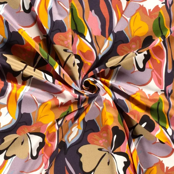 Viscose twill bedrukt Oeko-Tex