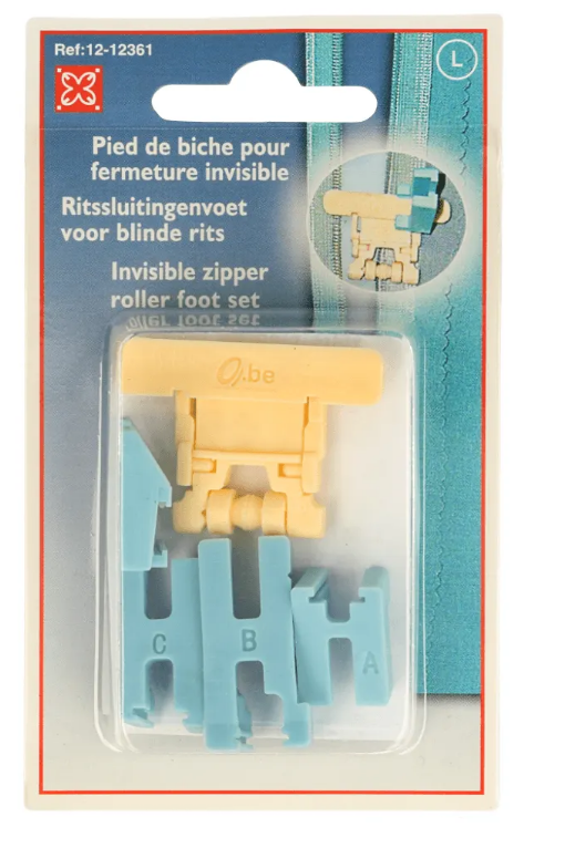 Blinde ritsenvoet universeel