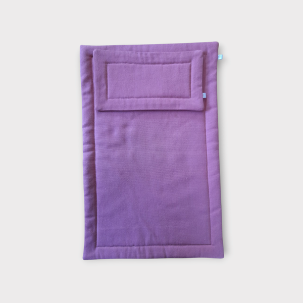 Poppenmatras met kussen roze