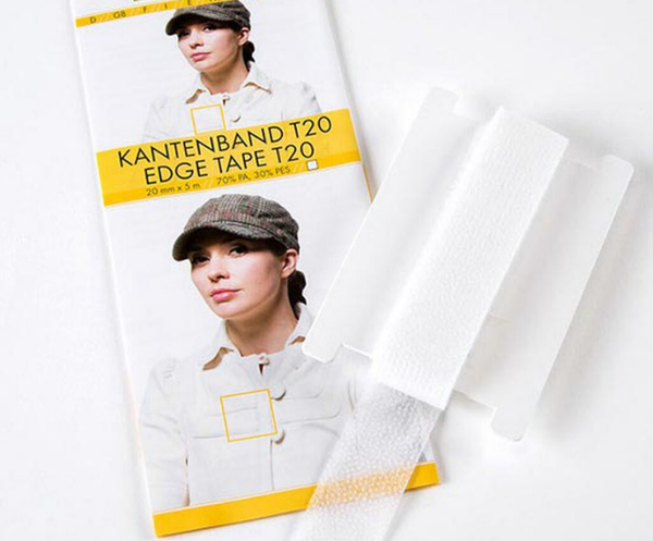 Vlieseline kantenband wit