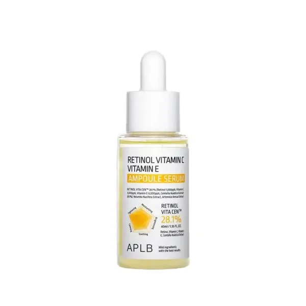 APLB – Sérum en ampoules à base de rétinol, de vitamine C et de vitamine E – 40 ml