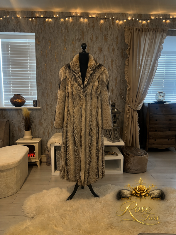 Coyote Full Length Fur Coat