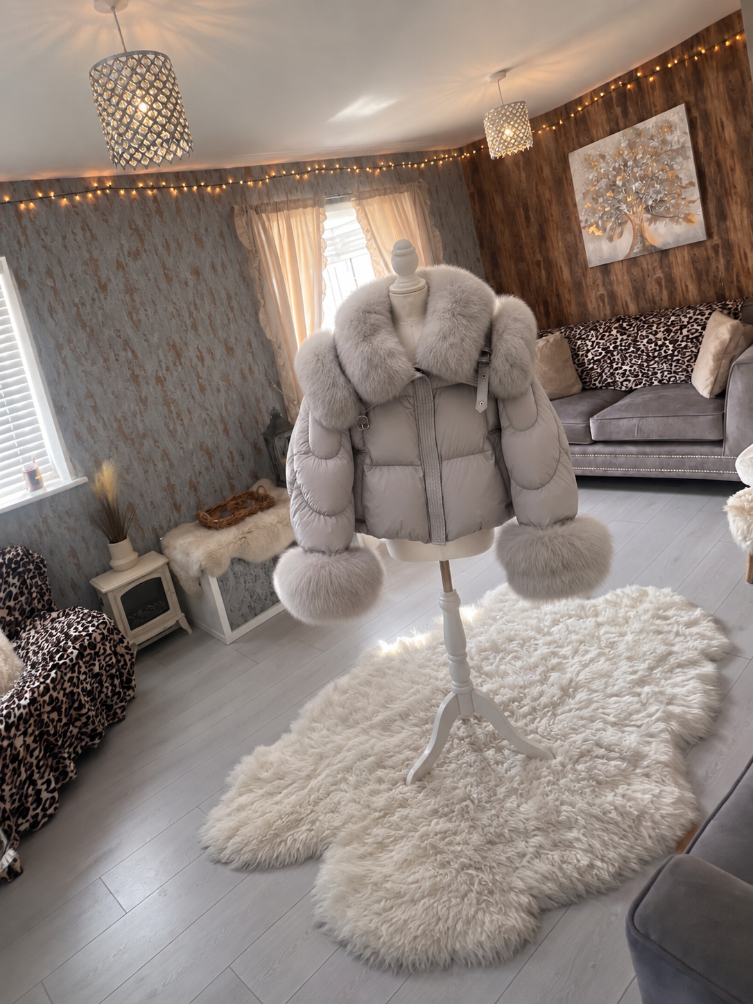 Ladies Fox Fur Coat
