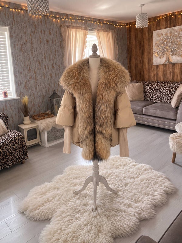 Ladies Raccoon Fur Jacket