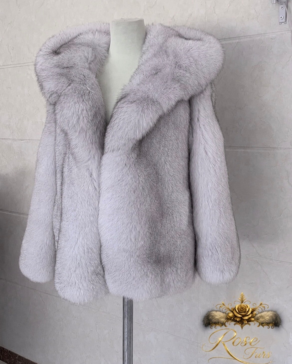 Natural Blue Fox Fur Coat