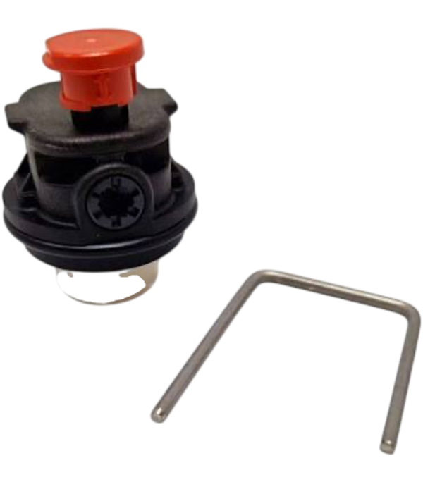 VALVOLA SFOGO (SUPERIORE) ARISTON CON TAPPO ROSSO COD:65104703