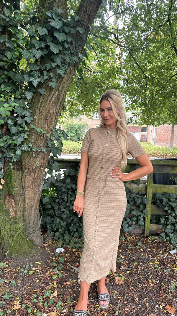 GRIMAUD DRESS CAMEL