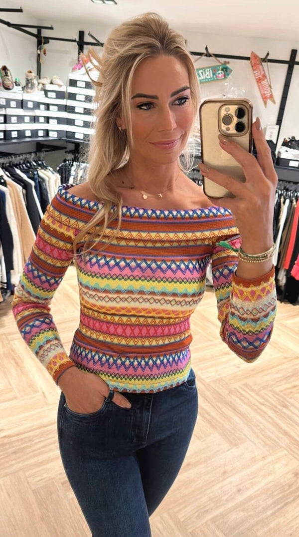 AZTEC TOP MULTI COLOR