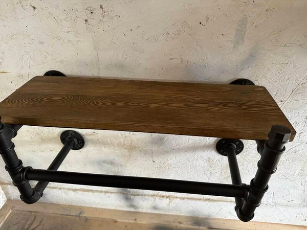 Shelf with Hanging Rail (double height)