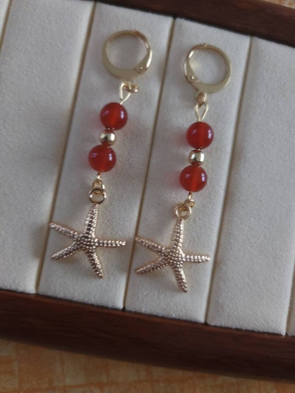 Boucles d'oreilles en pierres naturelles🌹