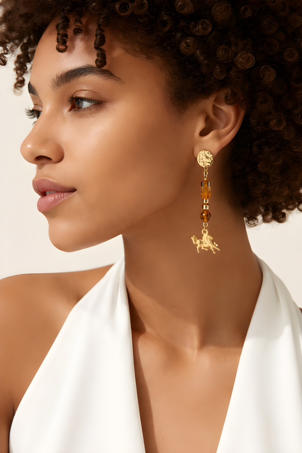 Boucles d'oreilles en pierres naturelles🌹