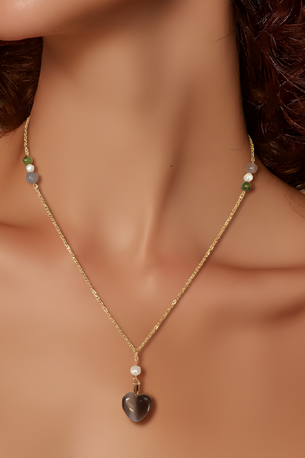 Collier en pierres naturelles 🌹