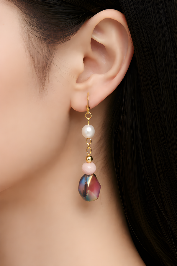 Boucles d'oreilles en pierres naturelles