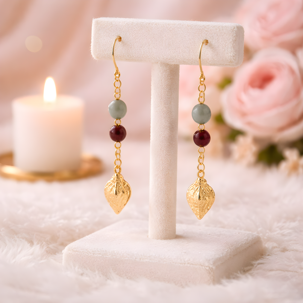 Boucles d'oreilles en pierres naturelles🌹